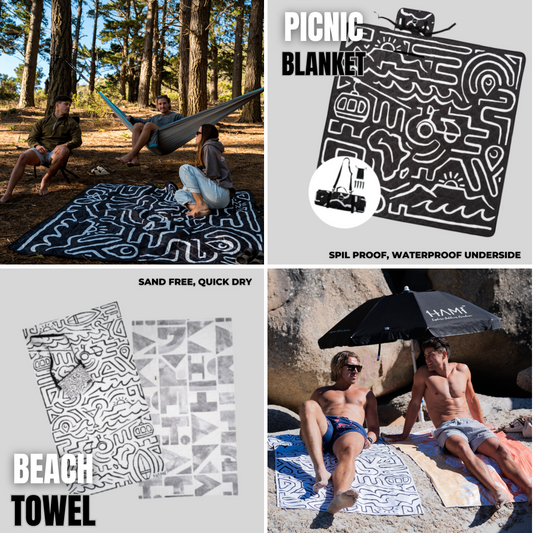 Urban Doodle Combo: Towel & Blanket