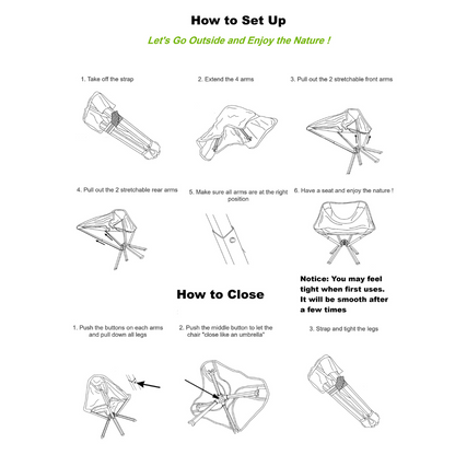 HAMI Portable Chair - SML/MED