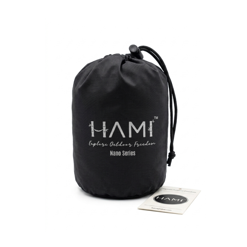 HAMI NANO Hammock - Ultralight Recycled Single Hammock with straps